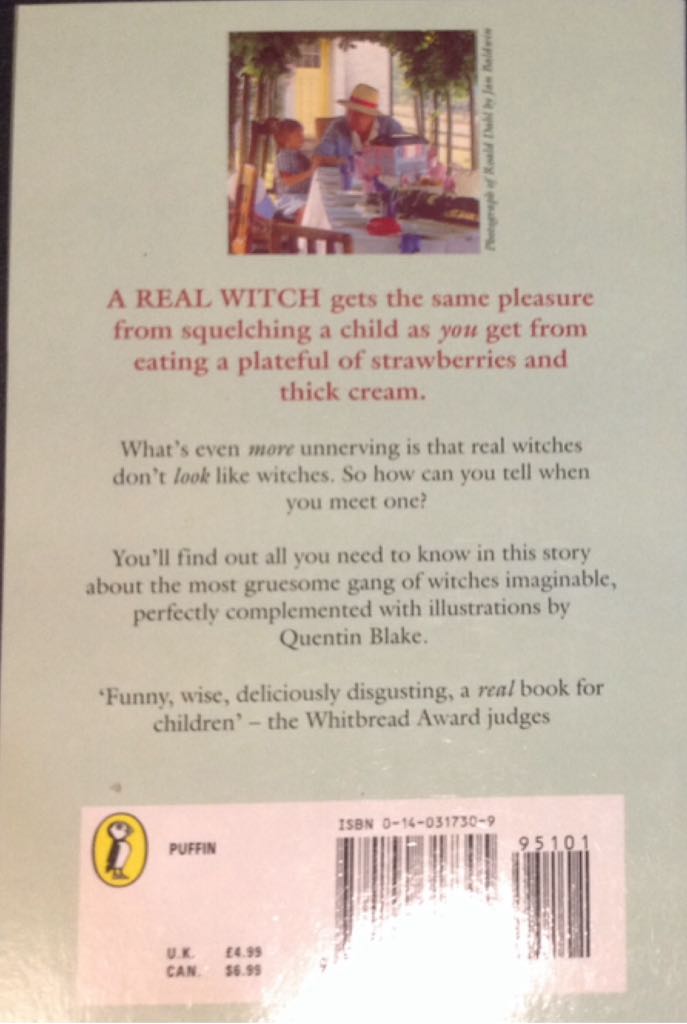 The Witches - Roald Dahl (Puffin - Paperback) book collectible [Barcode 9780140317305] - Main Image 2