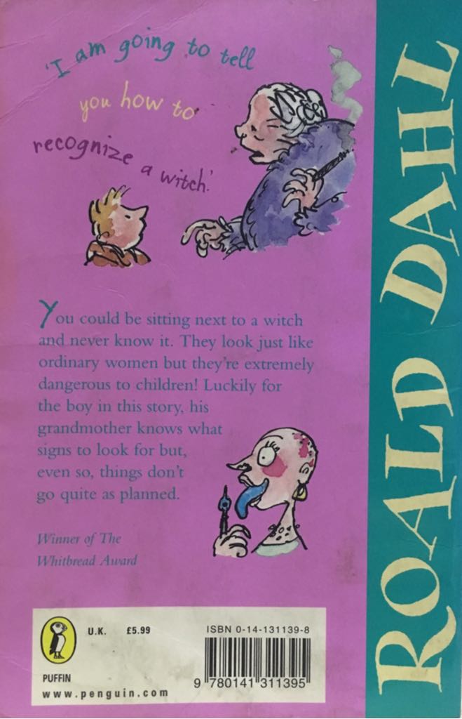 The Witches - Roald Dahl (Penguin Books - Paperback) book collectible [Barcode 9780141311395] - Main Image 2