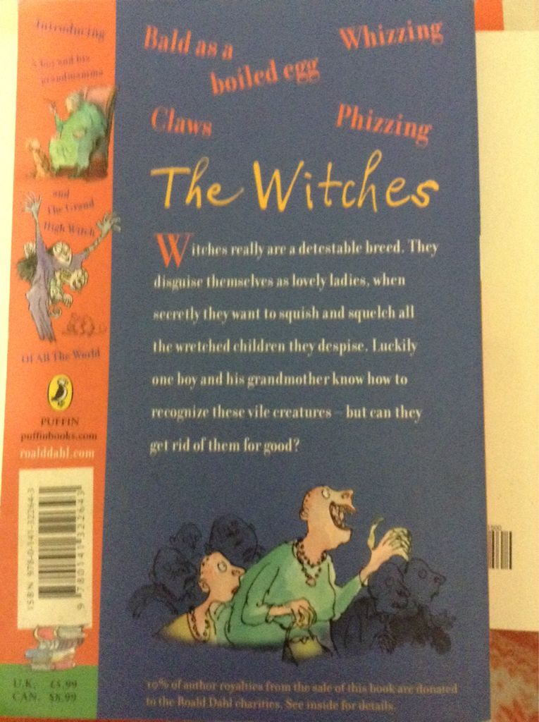 The Witches - Roald Dahl (Puffin Books - Paperback) book collectible [Barcode 9780141322643] - Main Image 2