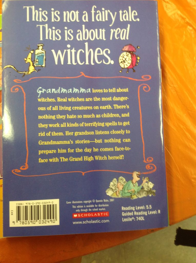 Witches, The - Roald Dahl (Scholastic Inc - Paperback) book collectible [Barcode 9780590032490] - Main Image 2