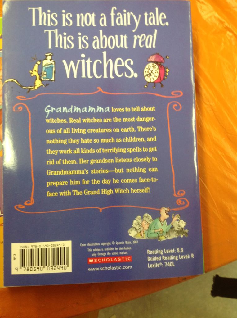 The Witches - Roald Dahl (Scholastic Inc - Paperback) book collectible [Barcode 9780590032490] - Main Image 2