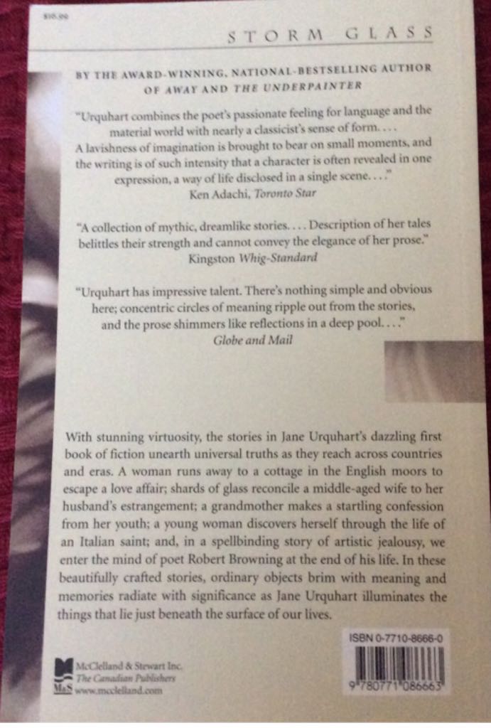 Storm Glass - V Snyder (Emblem Editions) book collectible [Barcode 9780771086663] - Main Image 2