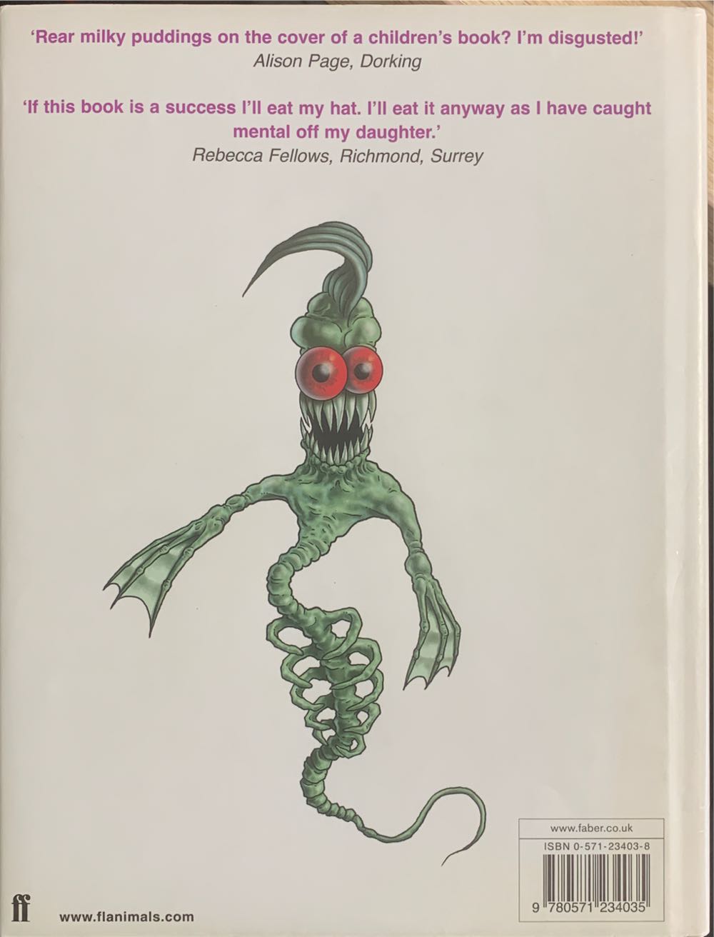 Flanimals Of The Deep - Ricky Gervais (Faber & Faber Ltd - Hardcover) book collectible [Barcode 9780571234035] - Main Image 2