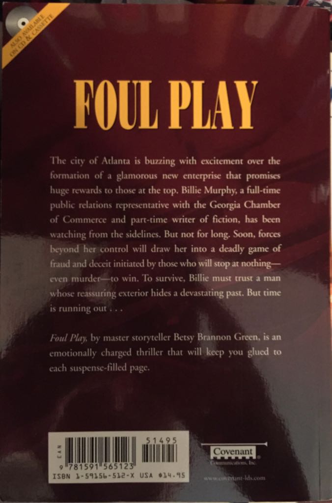 Foul Play - Betsy Brannon Green (Covenant Communications, Inc. - Paperback) book collectible [Barcode 9781591565123] - Main Image 2