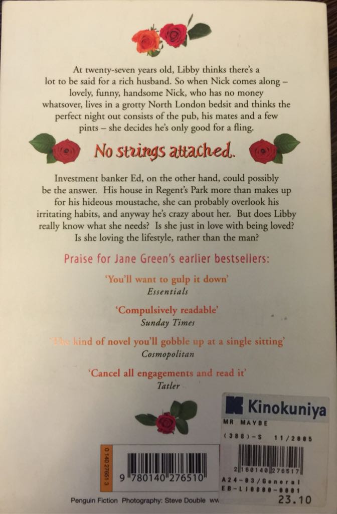 Mr. Maybe - Green, Jane (Penguin Group - Paperback) book collectible [Barcode 9780140276510] - Main Image 2