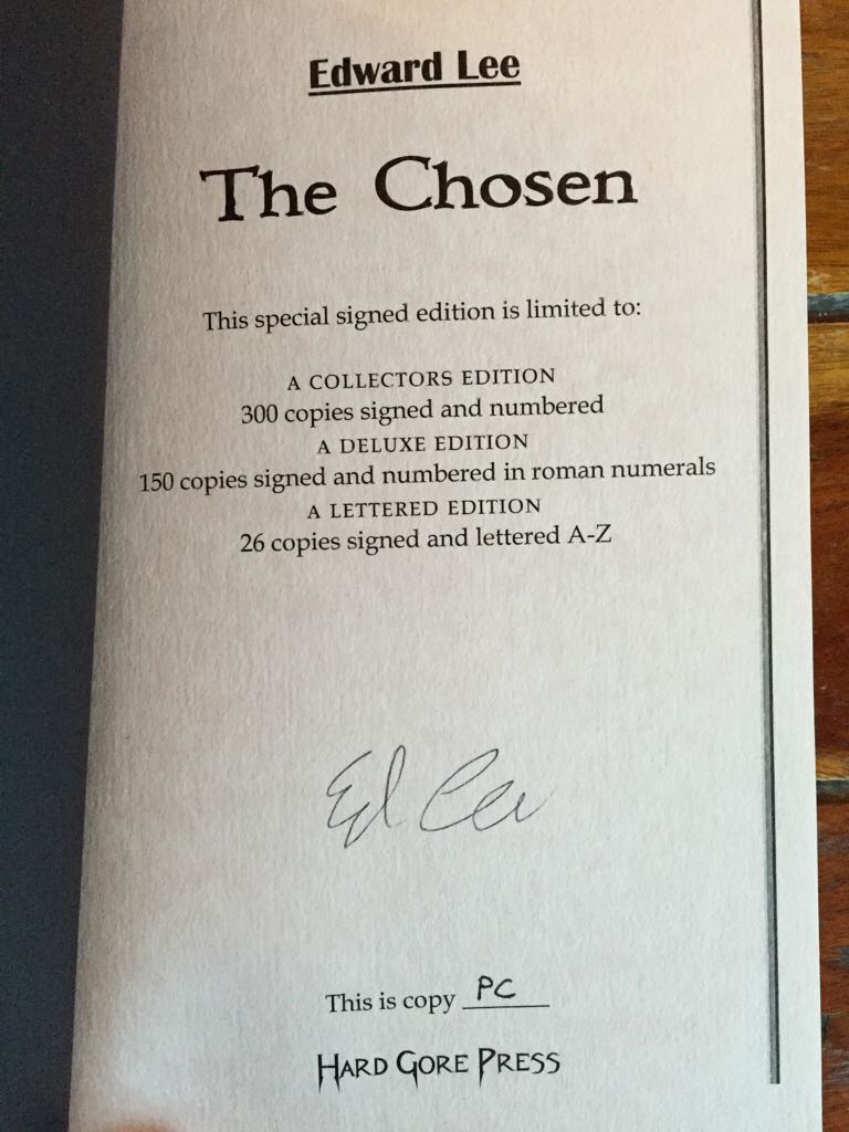 The Chosen  (MHB Press - Hardcover) book collectible [Barcode 9780956622129] - Main Image 2