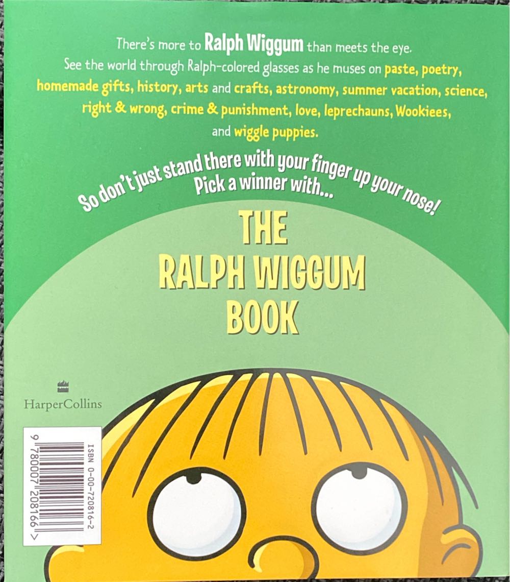 The Simpsons: The Ralph Wiggum Book - Bill Morrison book collectible [Barcode 9780007208166] - Main Image 2