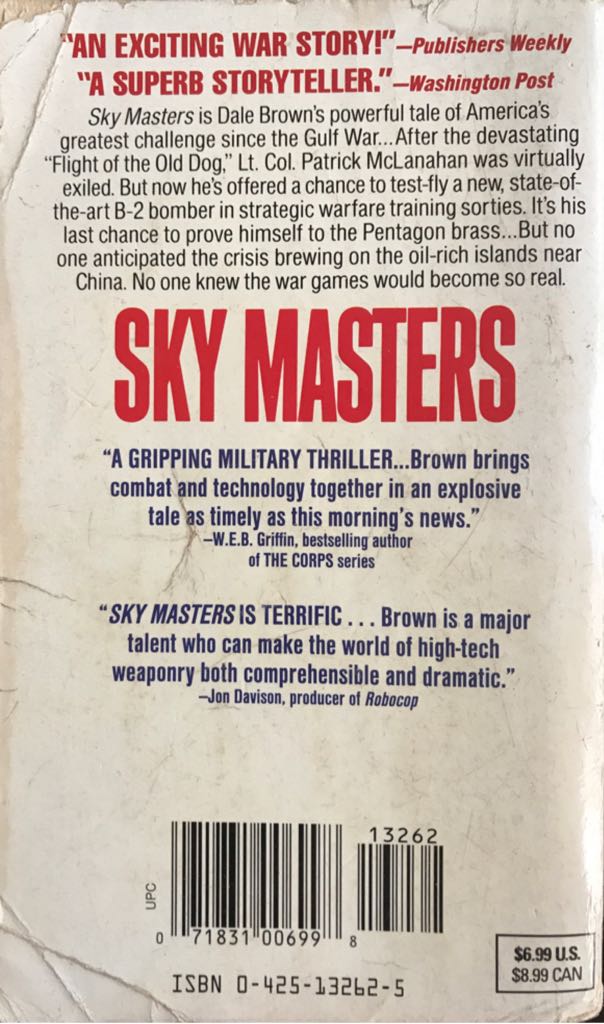 Sky Masters - Dale Brown (Berkley Books - Paperback) book collectible [Barcode 9780425132623] - Main Image 2