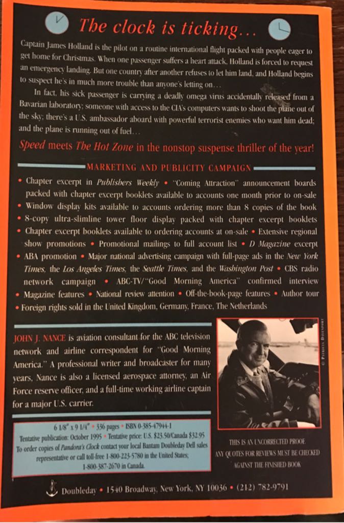 Pandoras Clock - J. Nance book collectible - Main Image 2