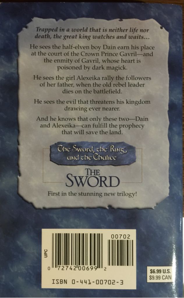The Sword - Jean Johnson (ACE Fantasy - Paperback) book collectible [Barcode 9780441007028] - Main Image 2