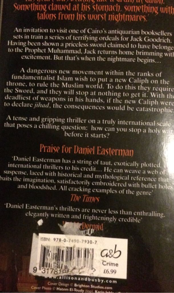 The Sword  (Alison And Busby - Paperback) book collectible - Main Image 2