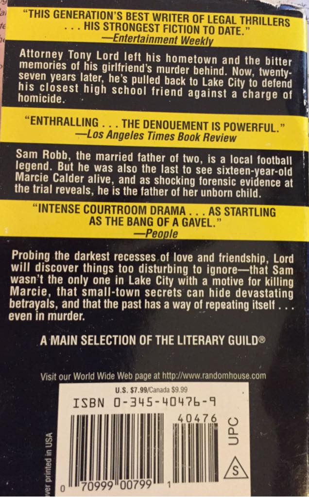 Silent Witness - Richard North Patterson (Ballantine Books - Paperback) book collectible [Barcode 9780345404763] - Main Image 2