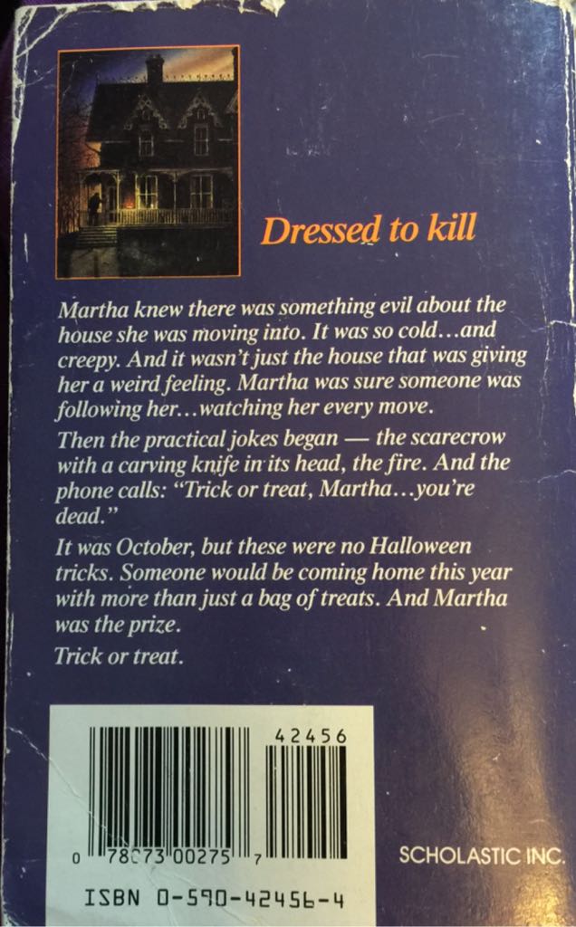 Trick Or Treat - Richie Tankersley Cusick (Point - Paperback) book collectible [Barcode 9780590424561] - Main Image 2