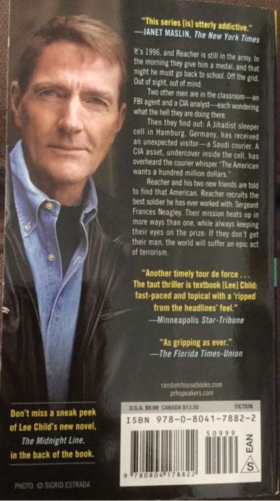 #21 Night School - Lee Child (Dell - Paperback) book collectible [Barcode 9780804178822] - Main Image 2