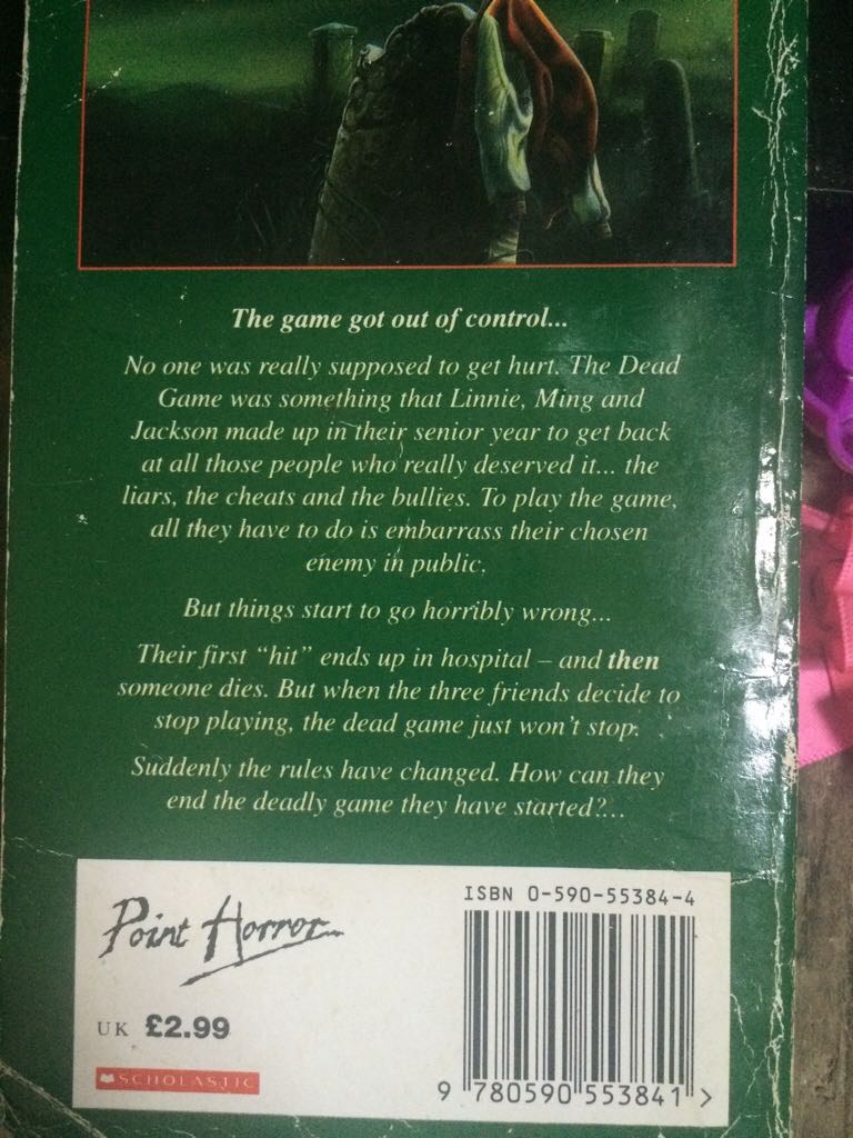 The Dead Game  (A Scholastic Press - Paperback) book collectible [Barcode 9780590553841] - Main Image 2