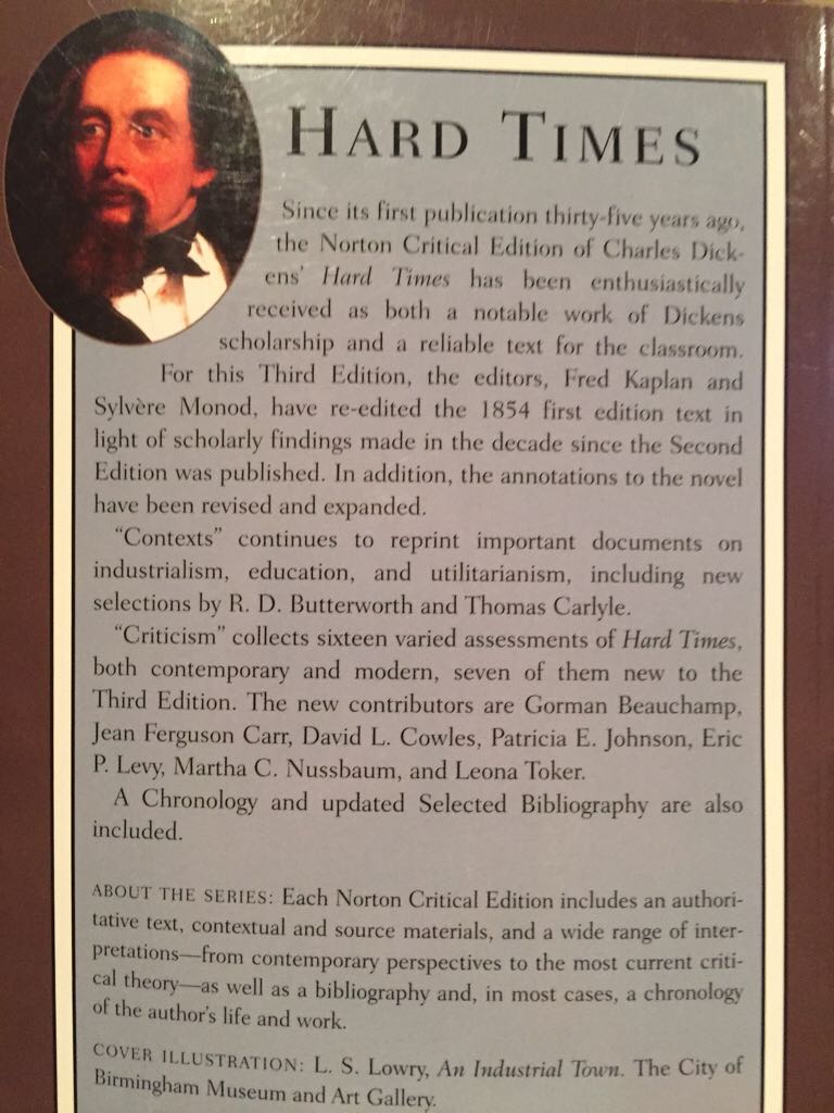Hard times - Charles Dickens (W.W. Norton & Co. - Paperback) book collectible [Barcode 9780393975604] - Main Image 2