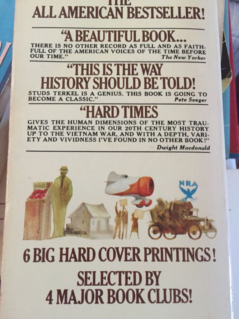 Hard Times - Studs Terkel book collectible - Main Image 2