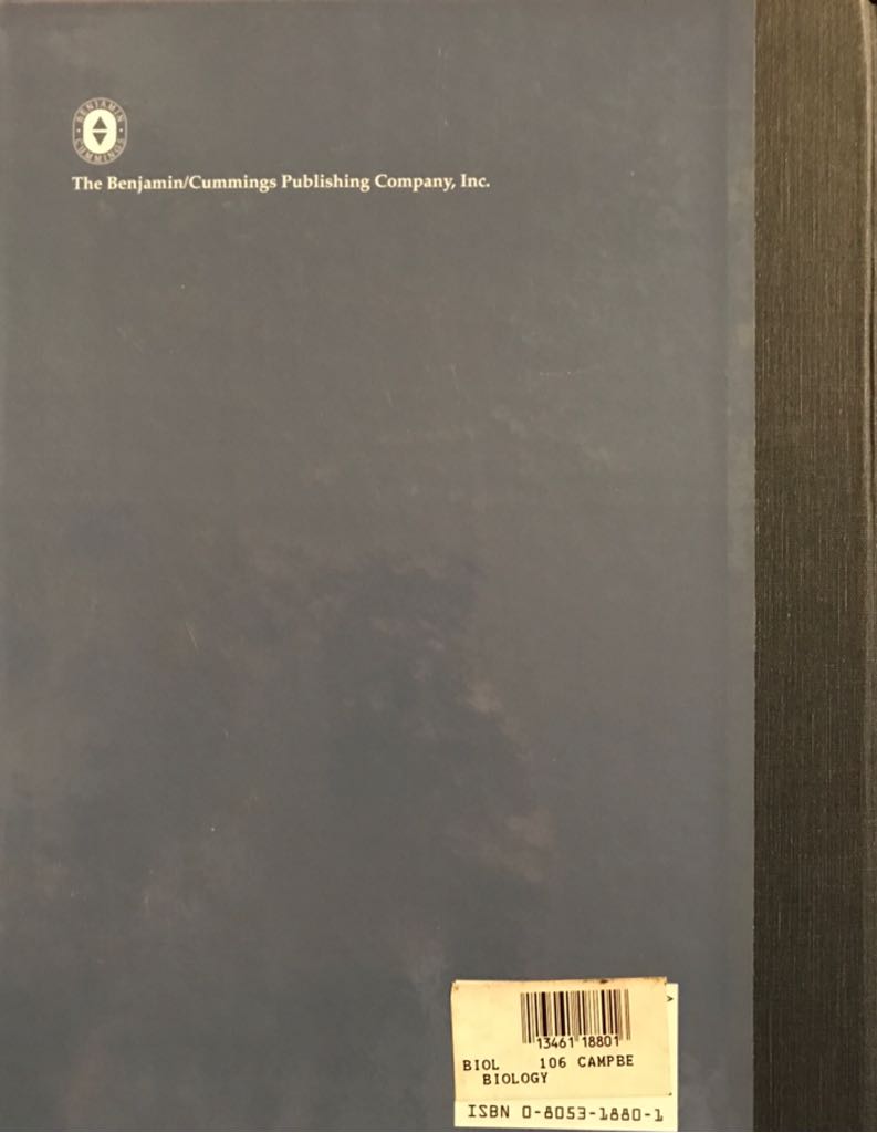 Biology - Neil A. Campbell (Benjamin Cummings - Hardcover) book collectible [Barcode 9780805318807] - Main Image 2