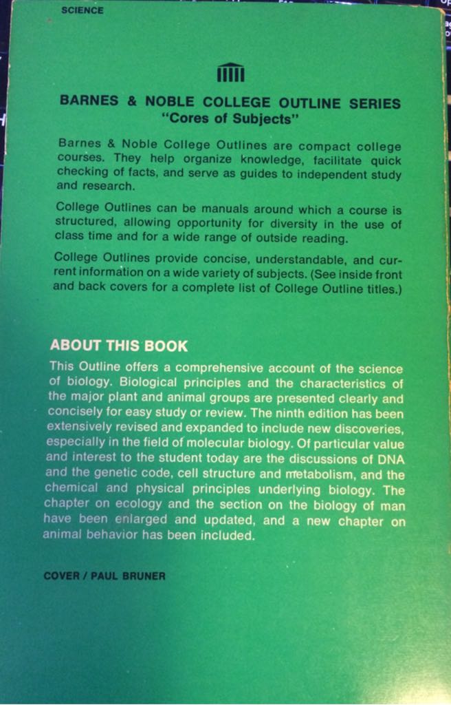 Biology  (Barnes& Noble - Paperback) book collectible - Main Image 2