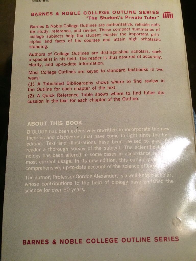 Biology  (Barnes & Noble, Inc. - Paperback) book collectible - Main Image 2