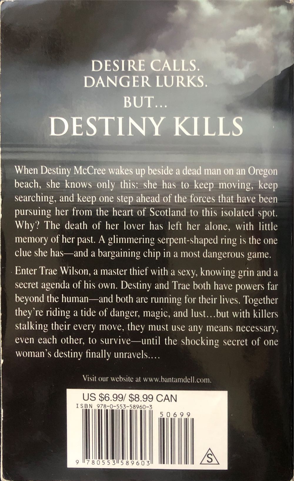 Destiny Kills - Keri Arthur (Dell Publishing - Paperback) book collectible [Barcode 9780553589603] - Main Image 2