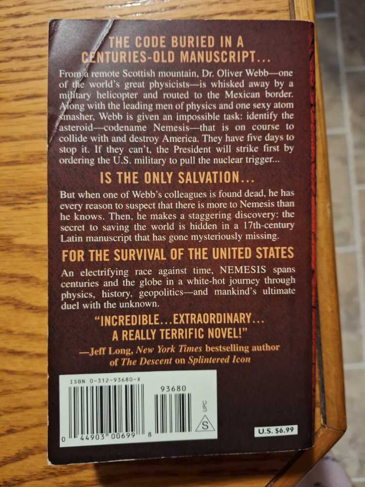 Nemesis - Bill Napier (Paperback) book collectible [Barcode 031293680] - Main Image 2