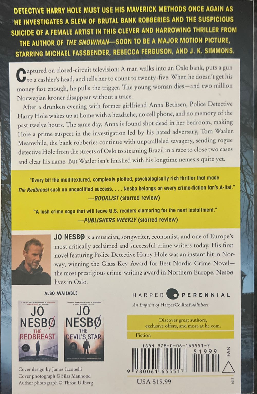 Nemesis - Jo Nesbo (Harper - Trade Paperback) book collectible [Barcode 9780061655517] - Main Image 2