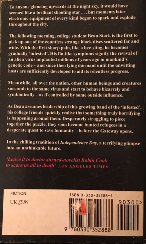 Invasion - Robin Cook (Pan Books - Paperback) book collectible [Barcode 9780330352888] - Main Image 2