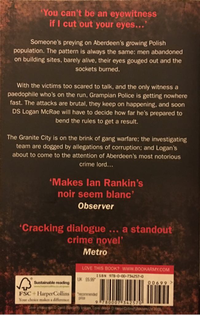 Blind Eye - Stuart MacBride (HarperCollins - Trade Paperback) book collectible [Barcode 9780007342570] - Main Image 2