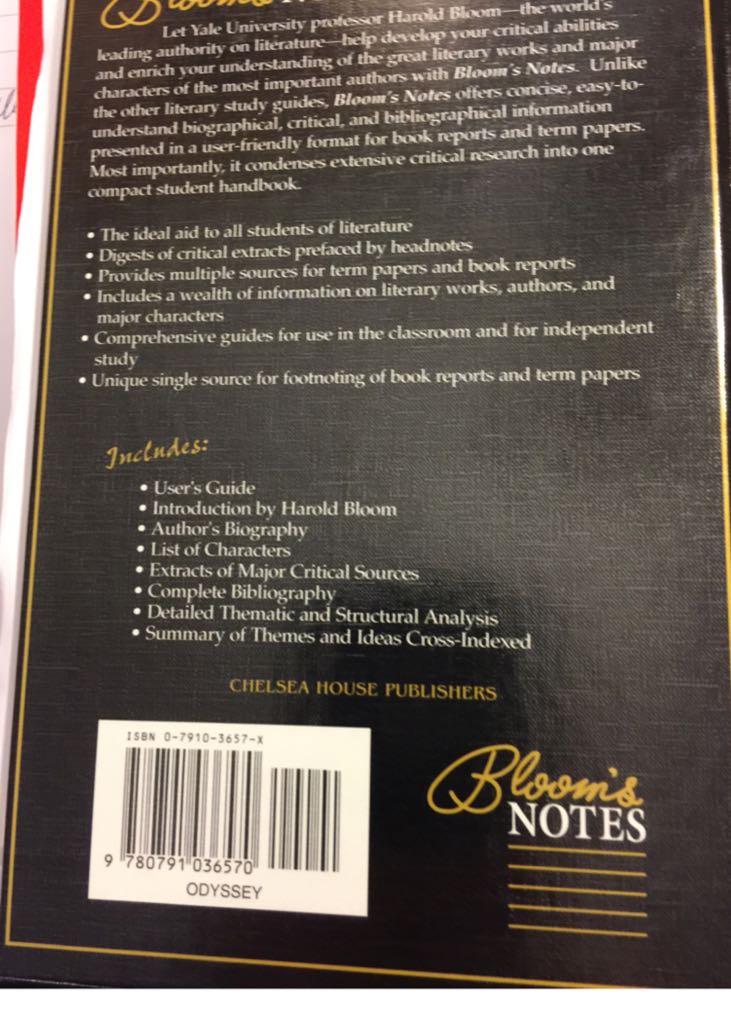 Odyssey  (Chelsea House - Hardcover) book collectible [Barcode 9780791036570] - Main Image 2