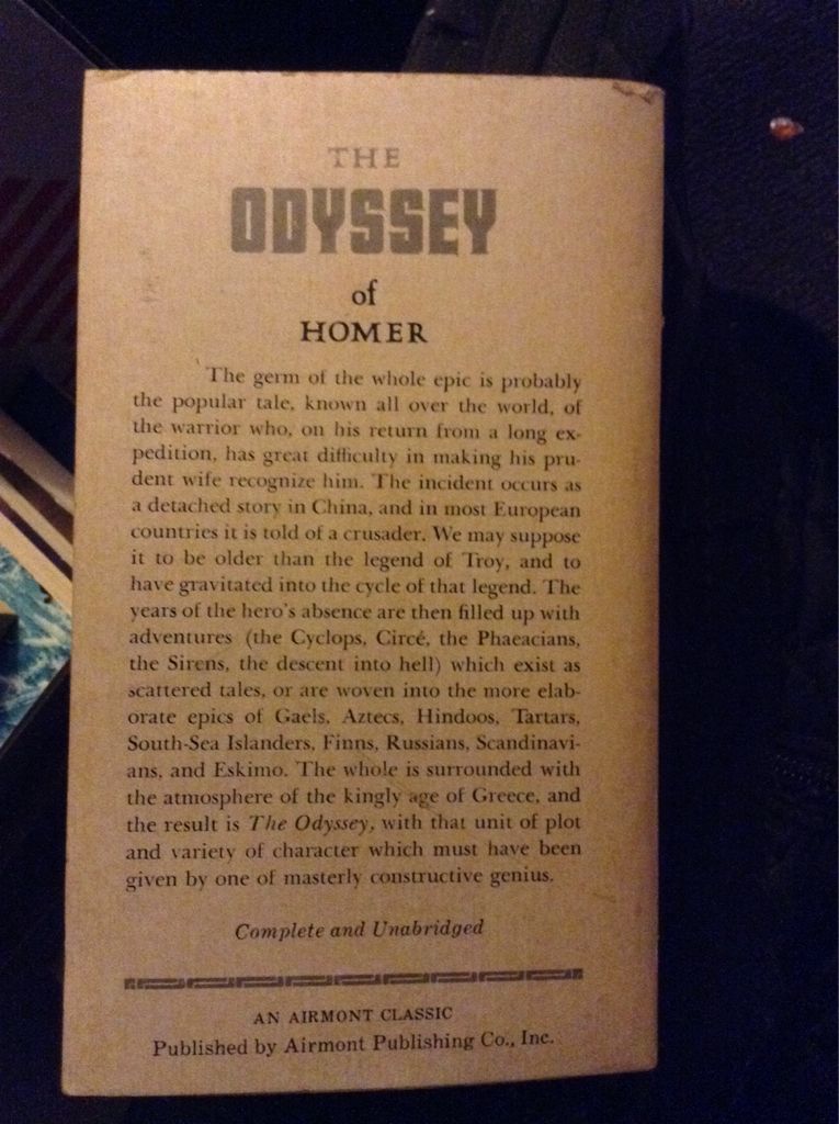 Odyssey  (Airmont Books) book collectible - Main Image 2