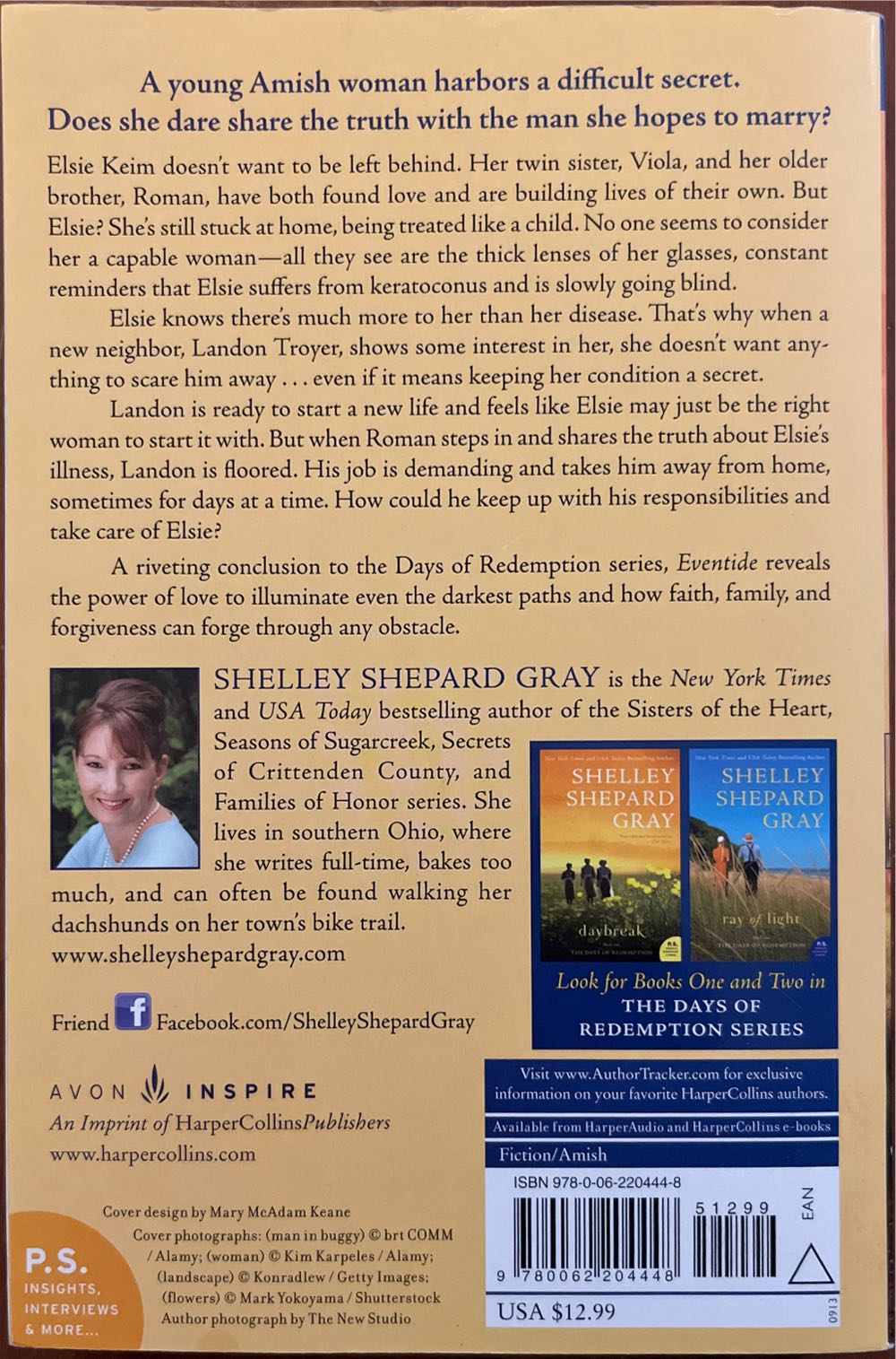 Eventide - Shelley Shepard Gray (Avon Inspire - Paperback) book collectible [Barcode 9780062204448] - Main Image 2