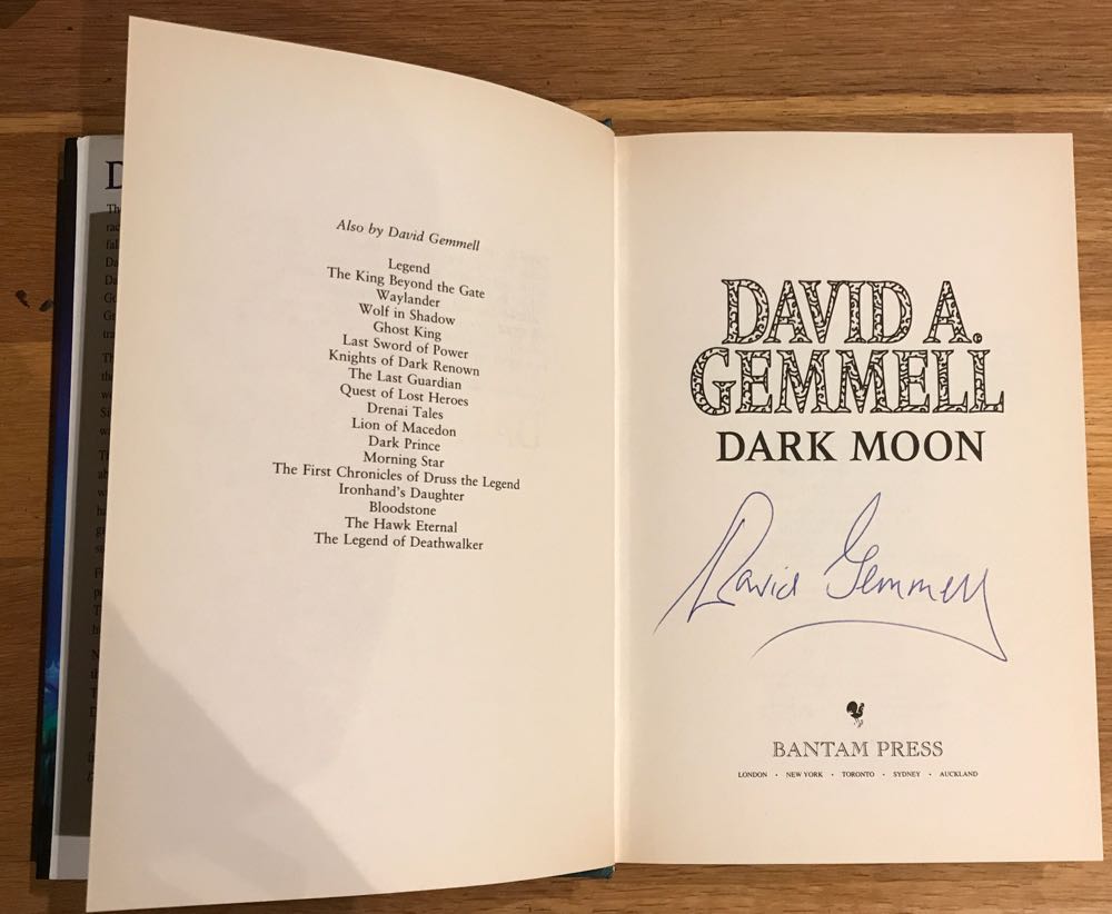 Dark Moon - David Gemmell (Bantam - Hardcover) book collectible [Barcode 9780593037096] - Main Image 2