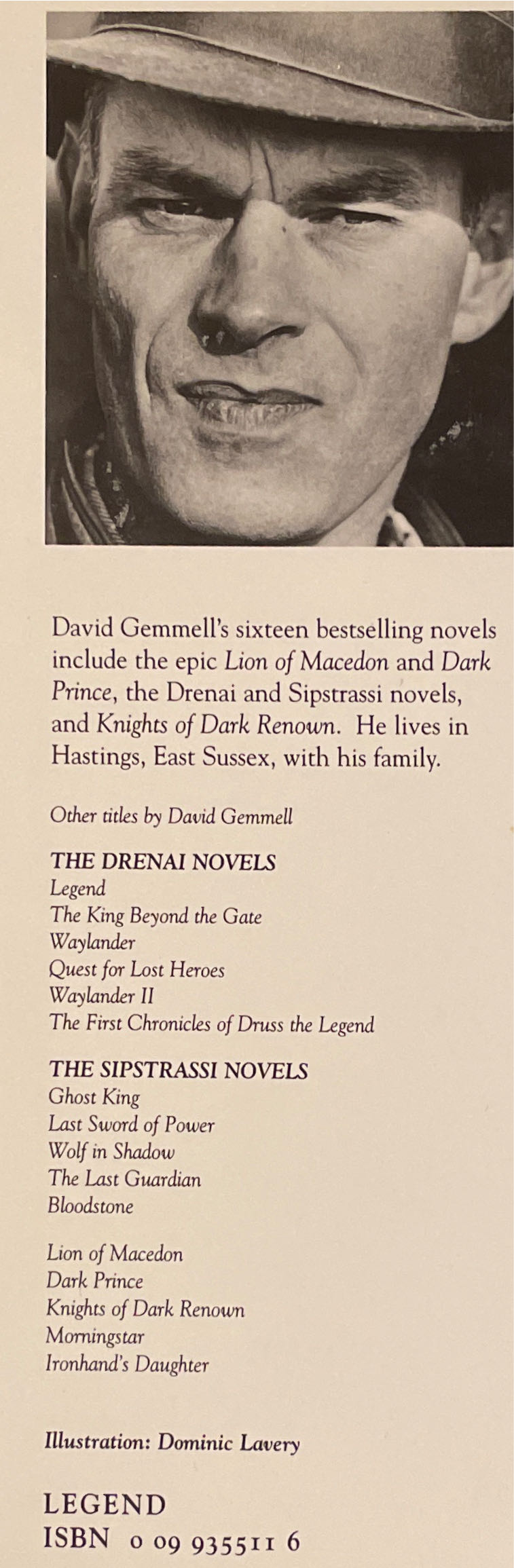 The Hawk Eternal - David Gemmell (Legend - Hardcover) book collectible [Barcode 9780099355113] - Main Image 4