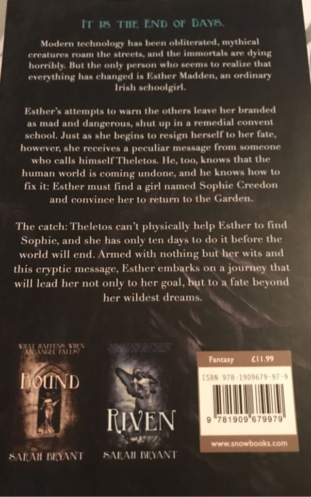 Morningstar - Sarah Bryant (Snowbooks - Paperback) book collectible [Barcode 9781909679979] - Main Image 2