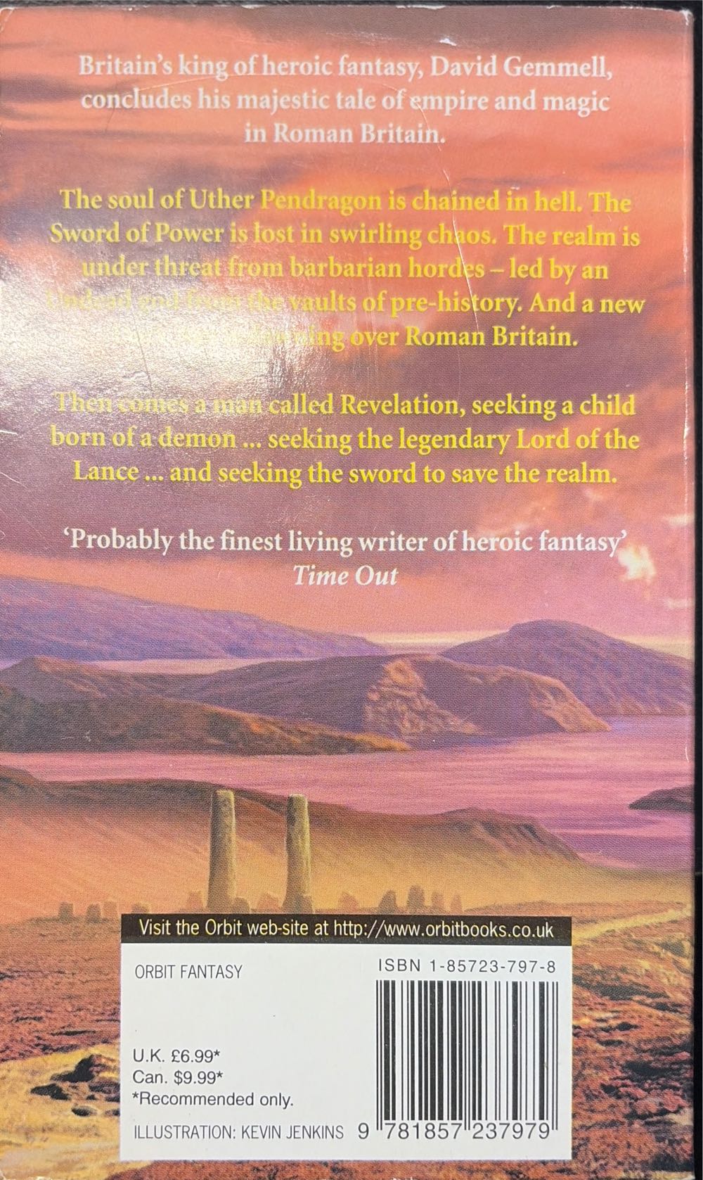 Last Sword of Power - David Gemmell (Orbit Books - Paperback) book collectible [Barcode 9781857237979] - Main Image 2