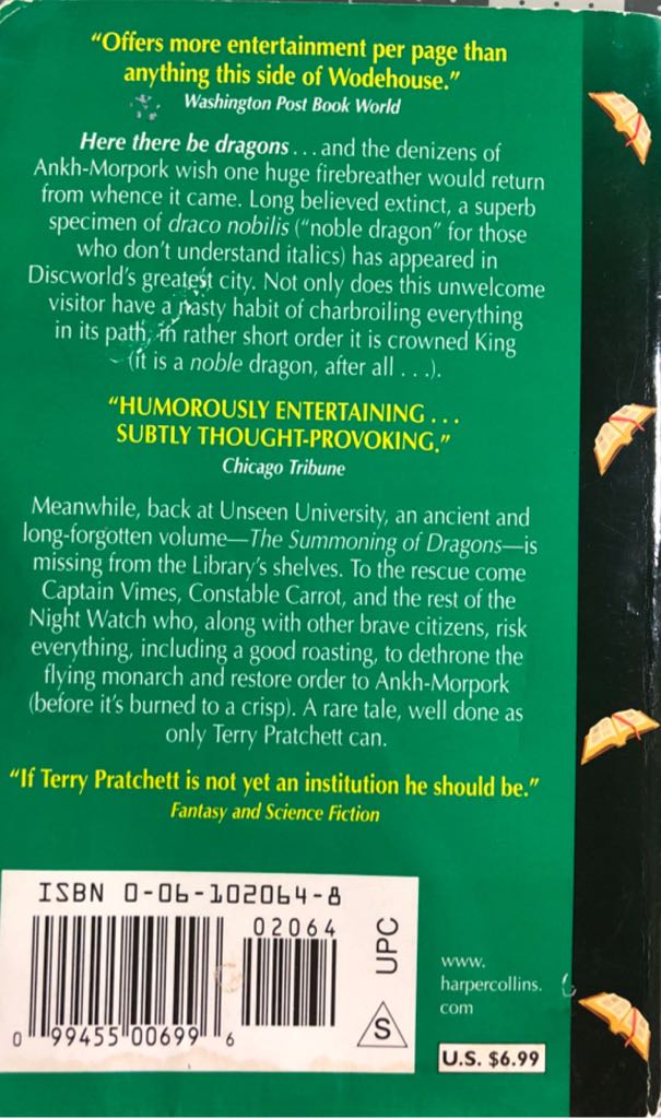 Guards! Guards! - Terry Pratchett (HarperCollins - Paperback) book collectible [Barcode 9780061020643] - Main Image 2