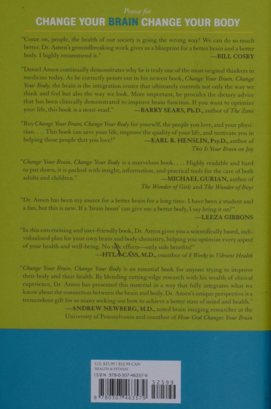 Change Your Brain, Change Your Body: Use Your Brain to Get and Keep the Body You Have Always Wanted - Daniel G Amen MD (Harmony Books (February 16, 2010) - eBook) book collectible - Main Image 2