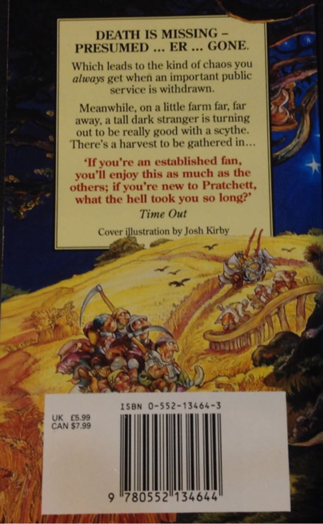 Reaper Man (Discworld #11) - Terry (Corgi Books - Paperback) book collectible [Barcode 9780552134644] - Main Image 2