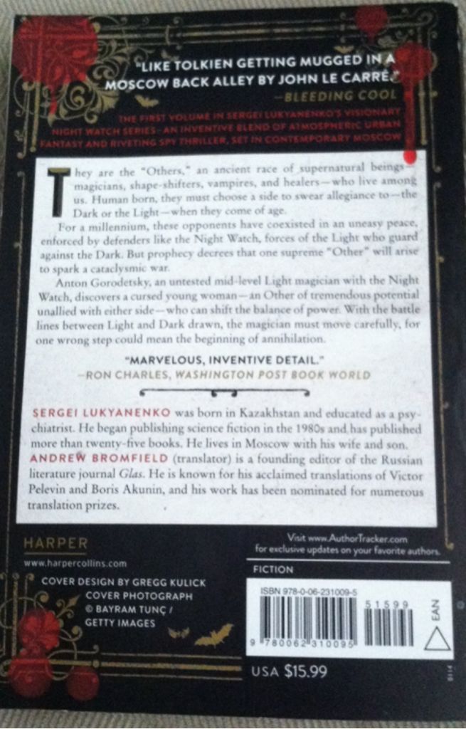 Night Watch - Sergei Lukyanenko (Harper Paperbacks) book collectible [Barcode 9780062310095] - Main Image 2