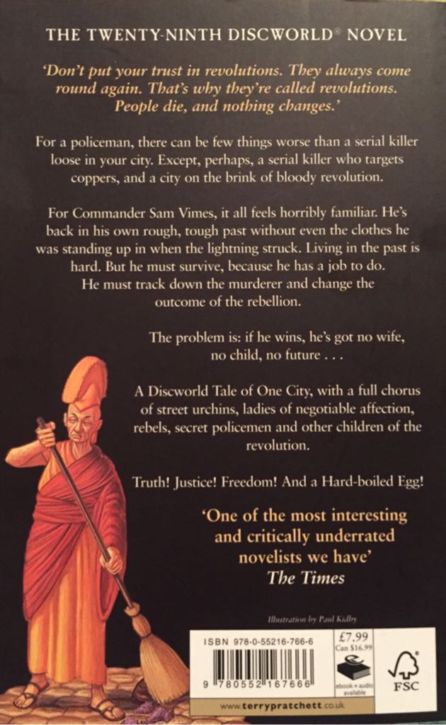 Night Watch - Terry Pratchett (Penguin - Trade Paperback) book collectible [Barcode 9780552167666] - Main Image 2