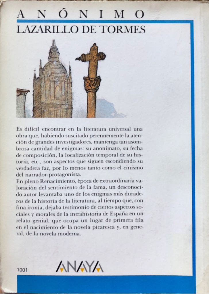 Lazarillo de Tormes - Anonimo (Grupo Anaya - Paperback) book collectible [Barcode 9788420725925] - Main Image 2