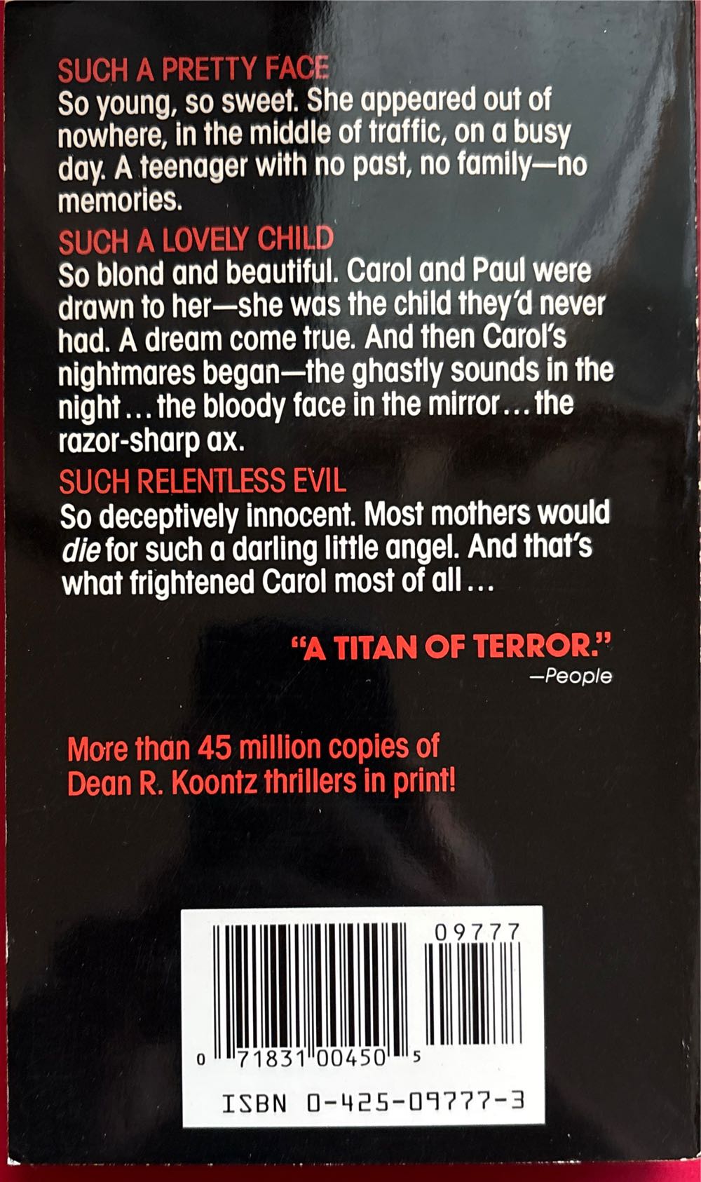 The Mask - Dean Koontz (Berkley - Paperback) book collectible [Barcode 9780425097779] - Main Image 2