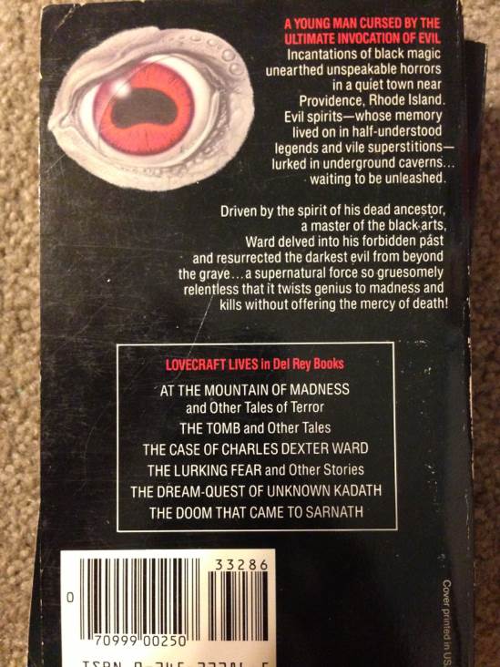 The Case of Charles Dexter Ward - H.P. Lovecraft (Del Rey - Paperback) book collectible [Barcode 9780345332868] - Main Image 2