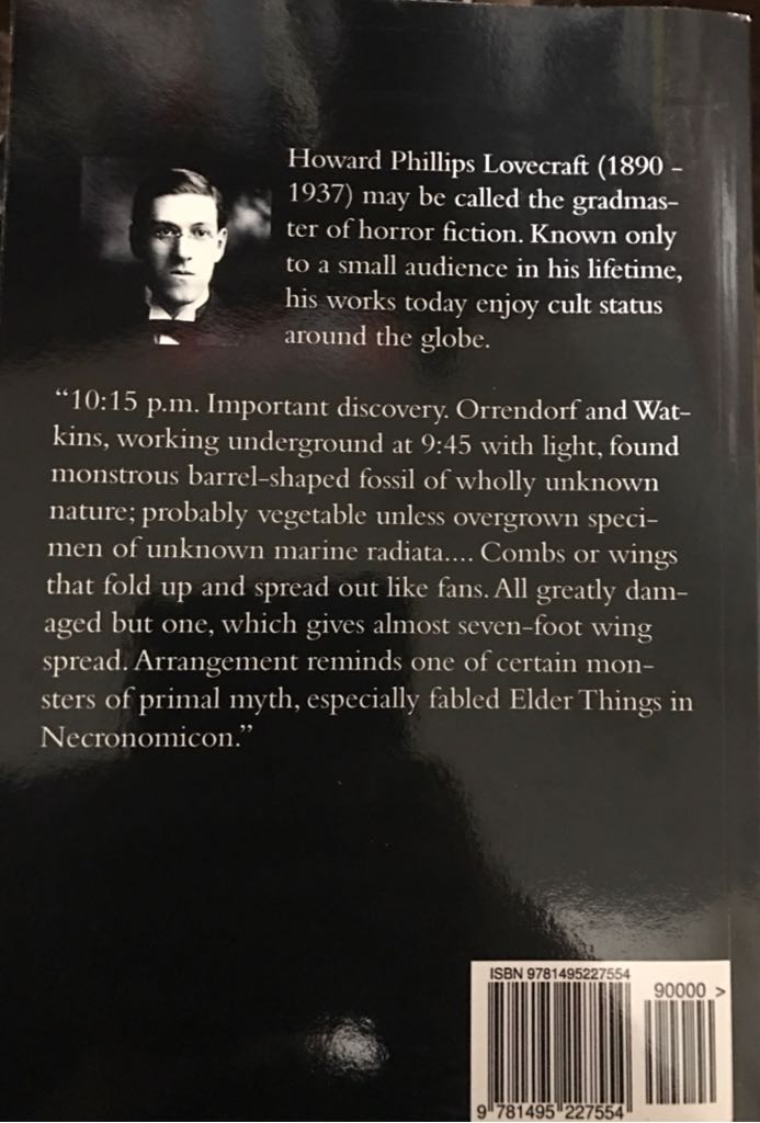 At The Mountains Of Madness - H P Lovecraft book collectible [Barcode 9781495227554] - Main Image 2