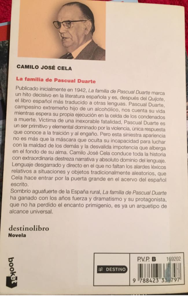 La familia de Pascual Duarte - José Cela book collectible - Main Image 2