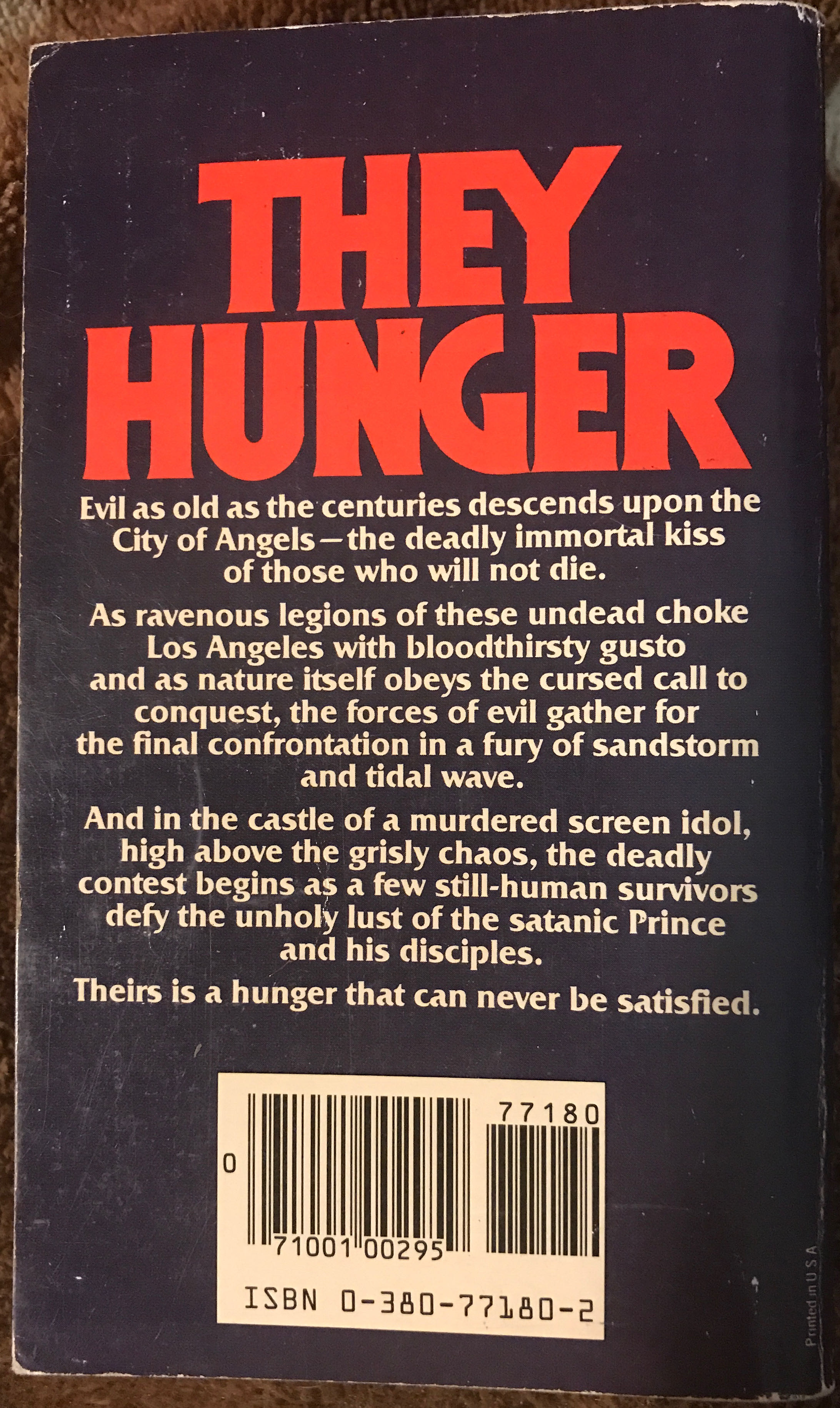 They Thirst - Robert McCammon (Pocket Books - Paperback) book collectible [Barcode 9780671664817] - Main Image 2