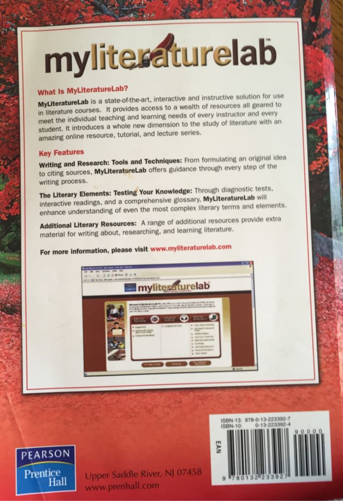 Literature - Dana Gioia (Prentice Hall - Paperback) book collectible [Barcode 9780132233927] - Main Image 2