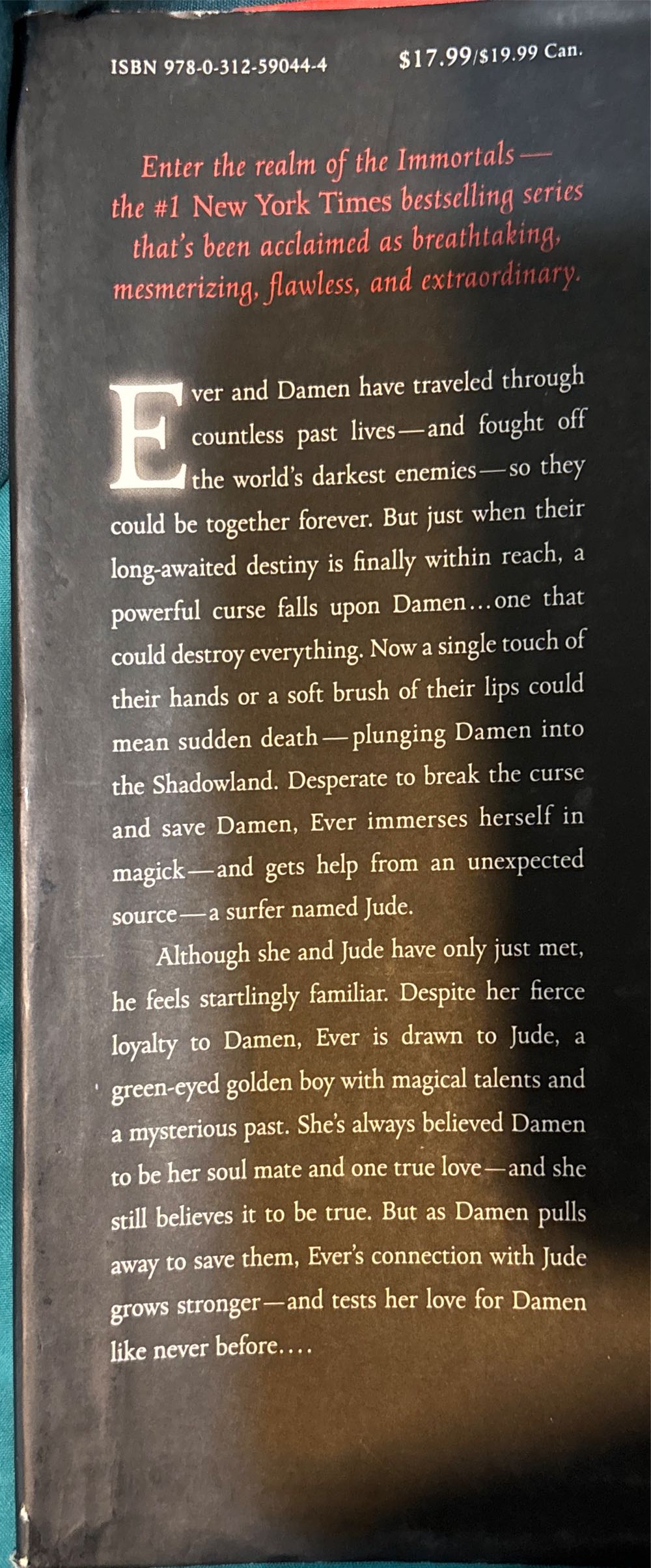 The Immortals #3: Shadowland - Alyson Noël (St. Martin’s Griffin - Hardcover) book collectible [Barcode 9780312590444] - Main Image 3