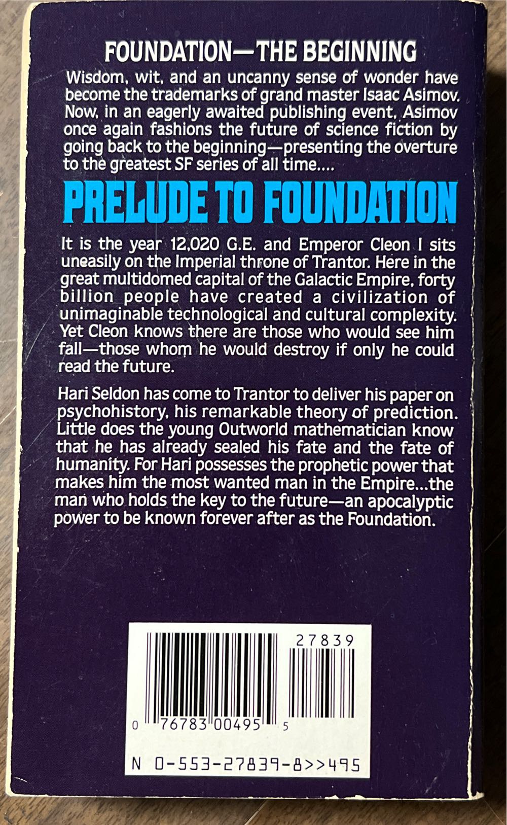 Prelude To Foundation - Isaac Asimov book collectible - Main Image 2